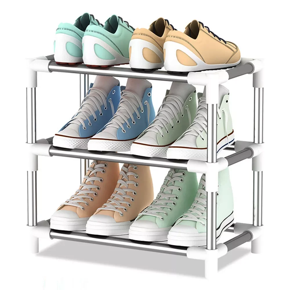 

NEW2022 Multilayer Shoe Rack Space-Saving Living Room Shoes Holder Standing DIY Combination Shoe Storage Rack Home Organizer