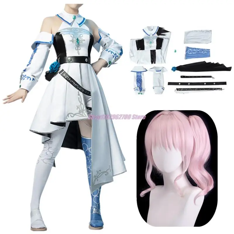 

Game Project Sekai Colorful Stage Cosplay Costume Akiyama Mizuki White Knights Suit For Cosplay Halloween Carnival Uniforms Role