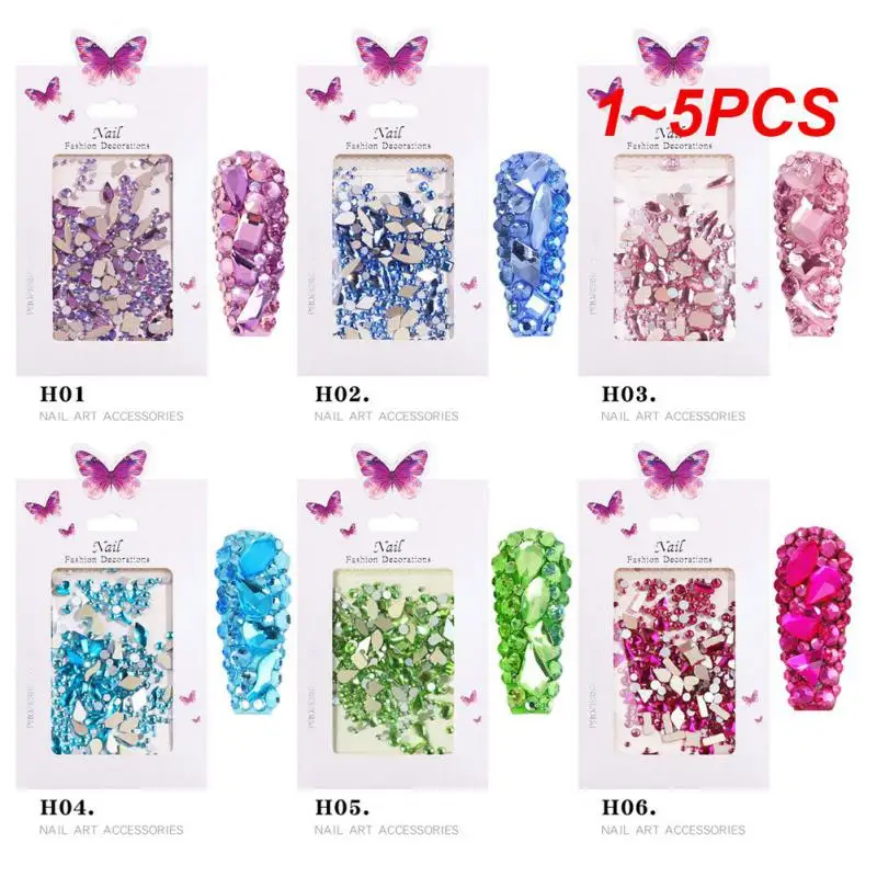 

1-5 шт., стразы и инструменты для украшения ногтей