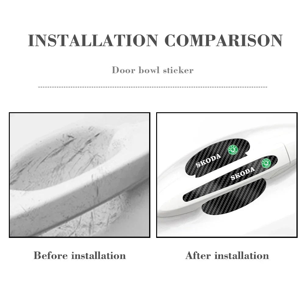 8 шт. автомобильные аксессуары дверная внешняя ручка чаша наклейка из