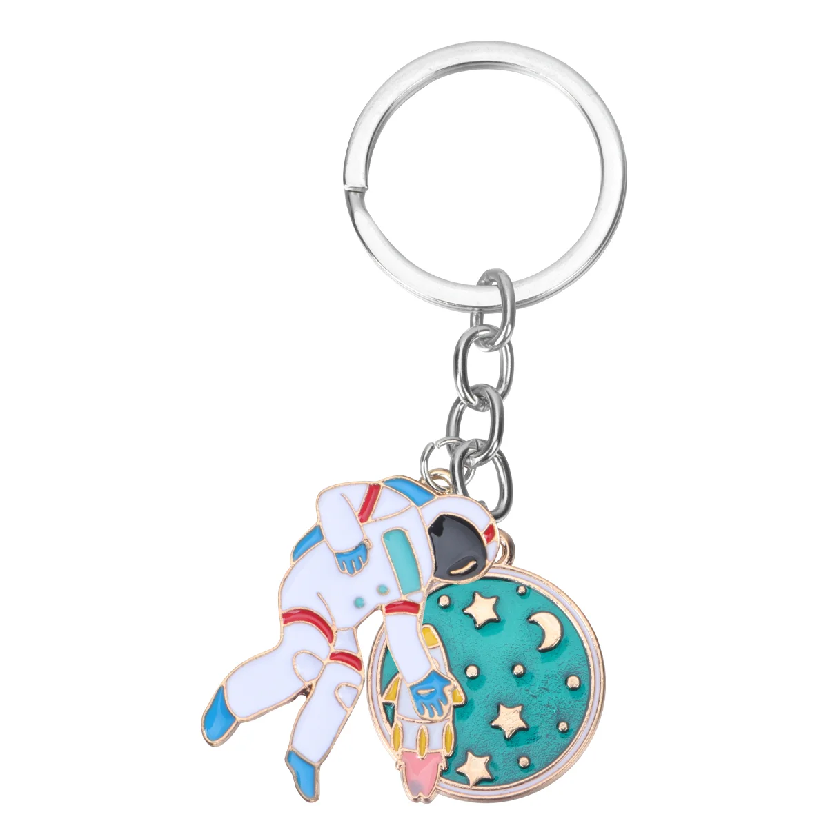 

Metal Wallet Women Keychain Pendant Decor Accessory European American Planet Child