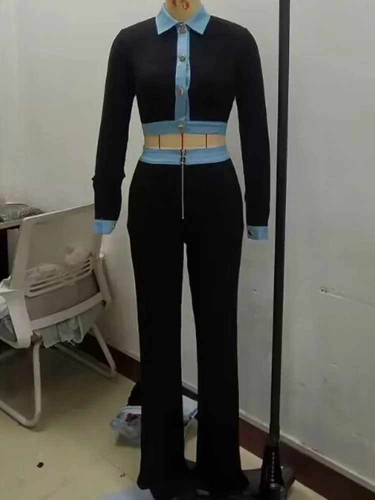 Женские комплекты из 2 предметов одинаковые вязаные двух топы и брюки костюмы