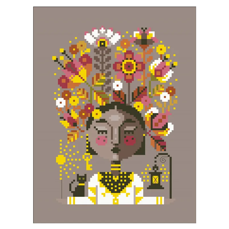 Набор для вышивки крестиком Цветочные мечты мультяшная хлопчатобумажная нить 18