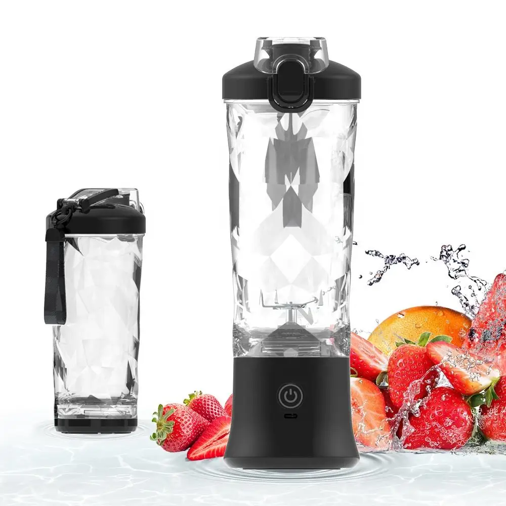 

600ML Electric Portable Blender Smoothies 4000mAh USB Rechargeable Powerful Ice Crush Fresh Fruit Juicer Mini Personal Blender