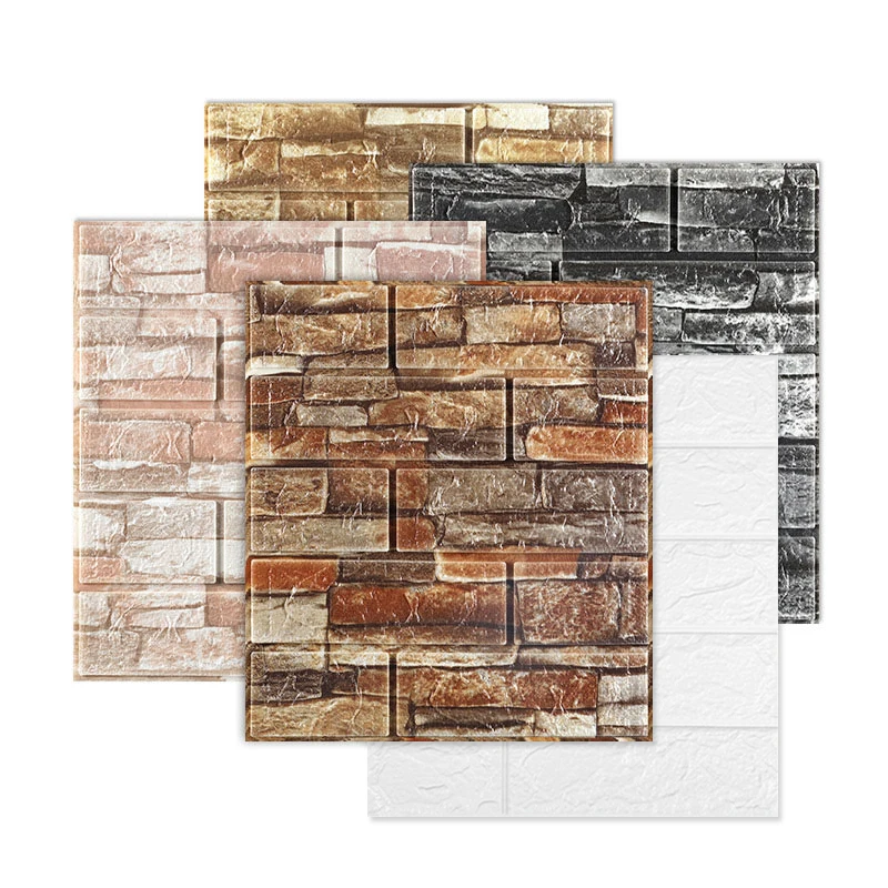 

3d-наклейка на стену с имитацией кирпичной кладки, украшение для спальни, водонепроницаемые самоклеящиеся обои для гостиной, кухни, фона для ...