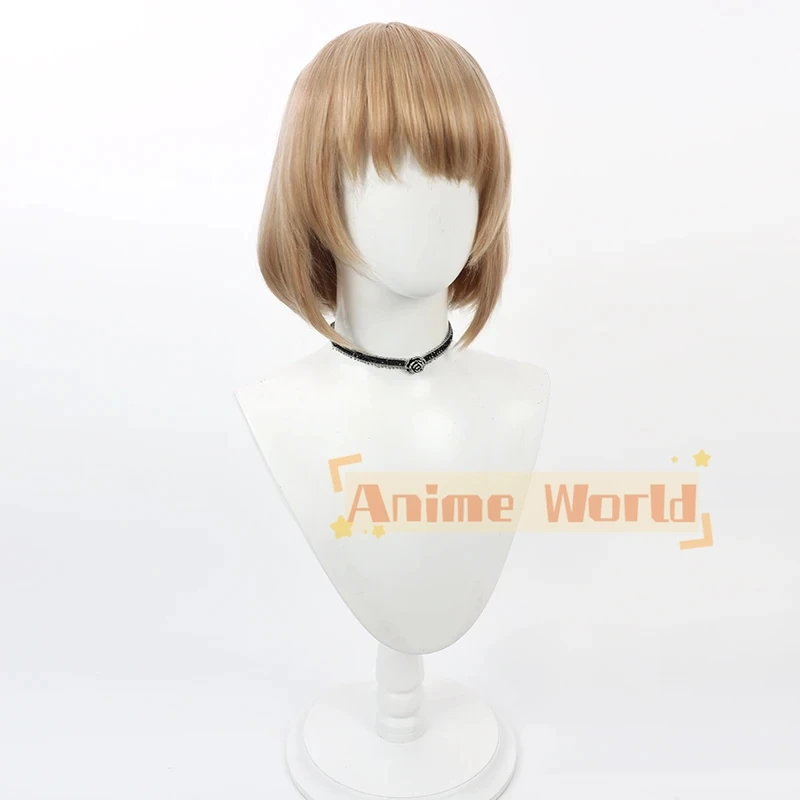 Парик для косплея Мэриан андротти из коротких коричневых термостойких