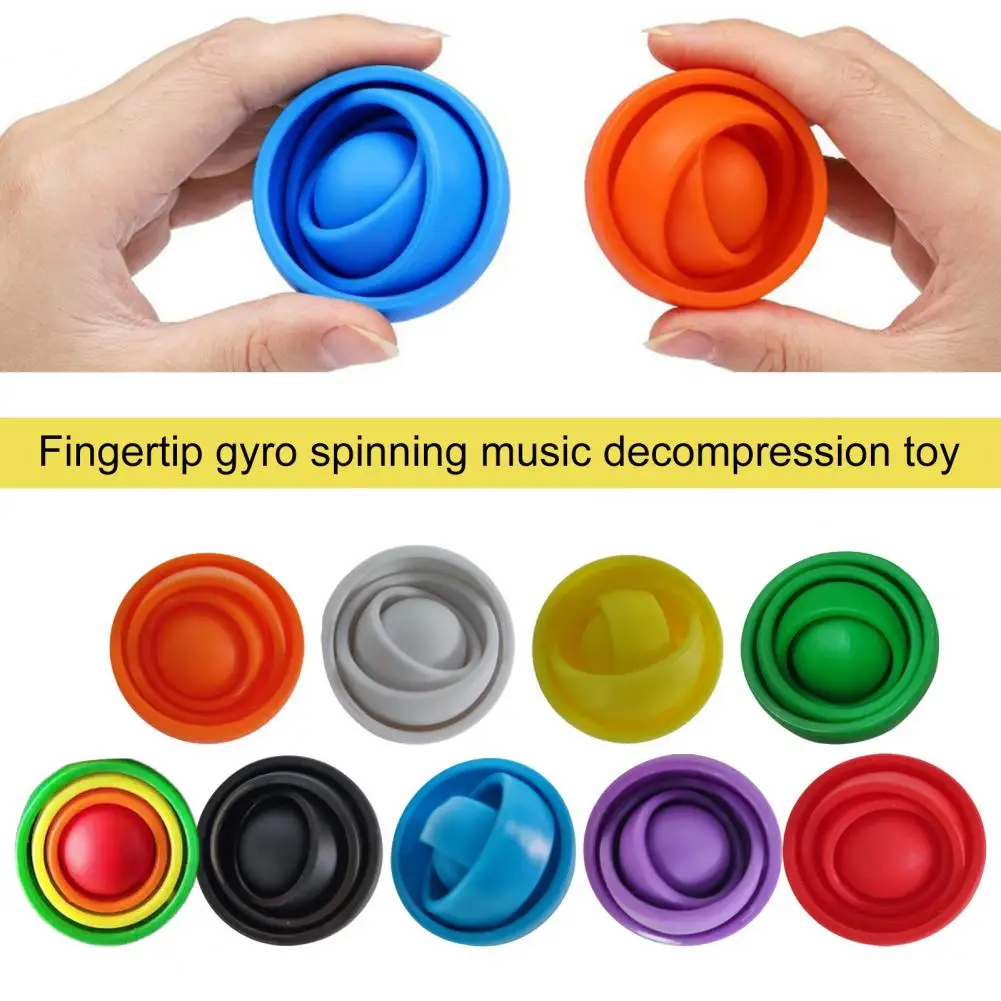 

Fingertip Gyro Toy 360-Degree Rotatable Pocket-sized Spinning Decompression Toys Fidget Spinner Kids Adults Stress Relief Toy