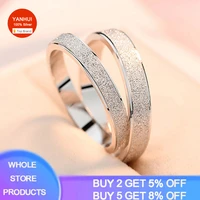 100 authentic tibetan silver s925 jewelry frosted curved large size ring 4mm wide simple geometric type fashion rings for women