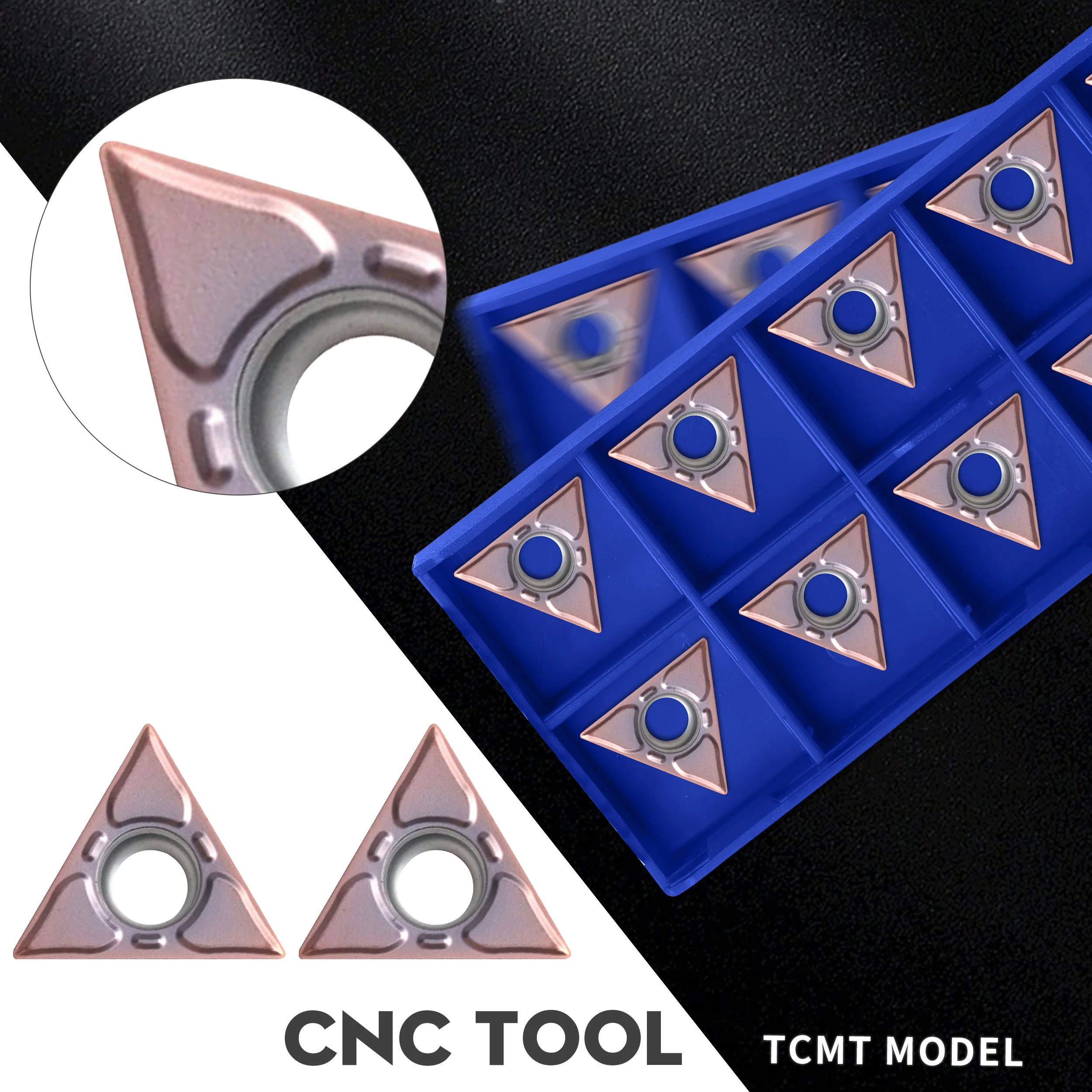 

TCMT16T304-EF TCMT16T308-EF YBG205 Carbide Blades TCMT16T304-EM TCMT16T304-EM YBG205 Lathe Turning Inserts, For Stainless Steel