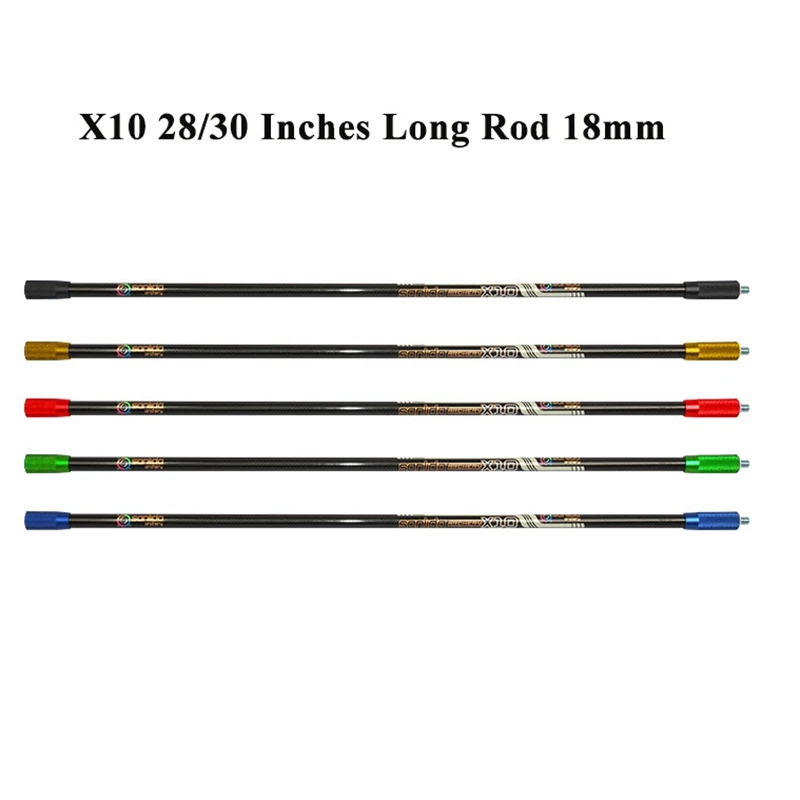 Sanlida X10 Compound Bow Stabilizer Long Rod 18mm 28/30 Inches Target Archery Accessories for Hunting Shooting