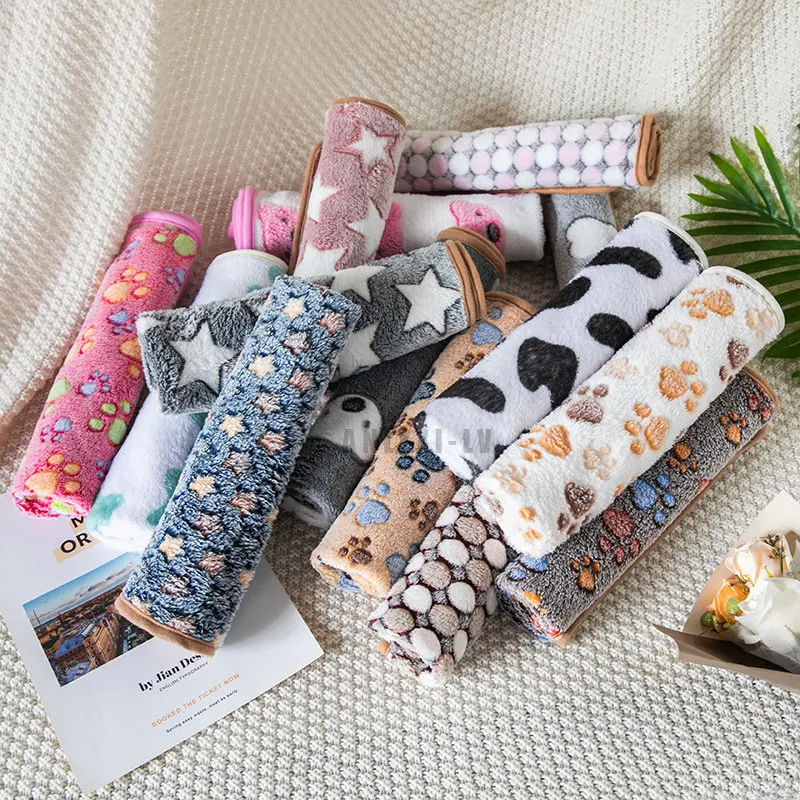 

S-XL Dog Blanket Soft Fluffy Dog Sleeping Blanket Winter Insulation Cat Cover Blanket Comfortable Sleeping Sheets Pet Supplies