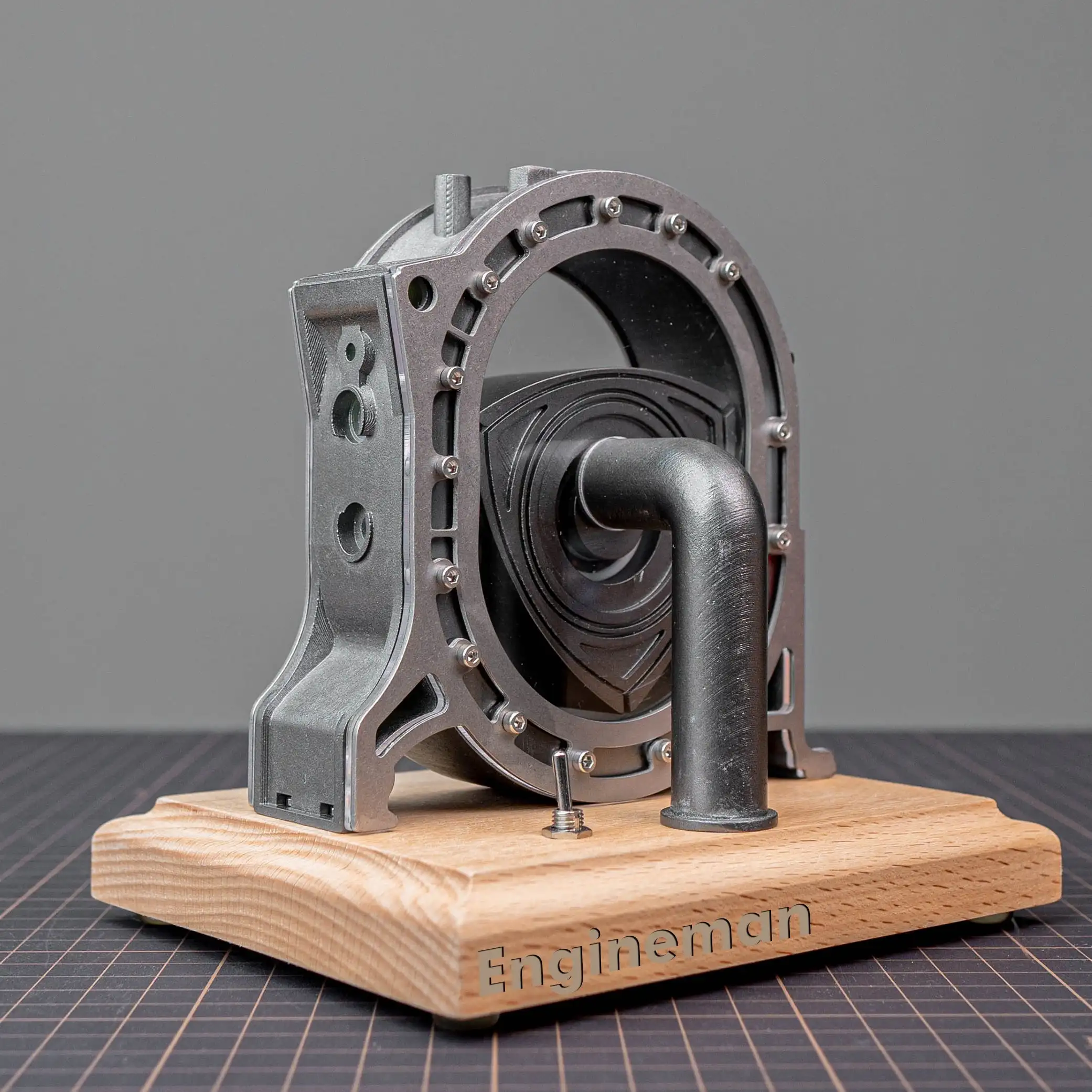 Металлическая 4-тактная модель роторного двигателя Wankel-образовательная и