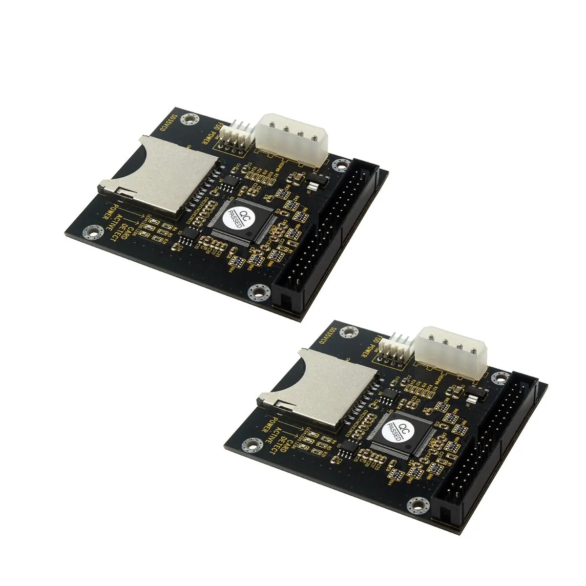 Фото Комплект из 2 адаптеров A17G: IDE-карта для SD-карт на 3,5-дюймовый 40-контактный IDE HDD, 5В, для подключения SD-карт к IDE 3,5 дюйма 40-контактный №1