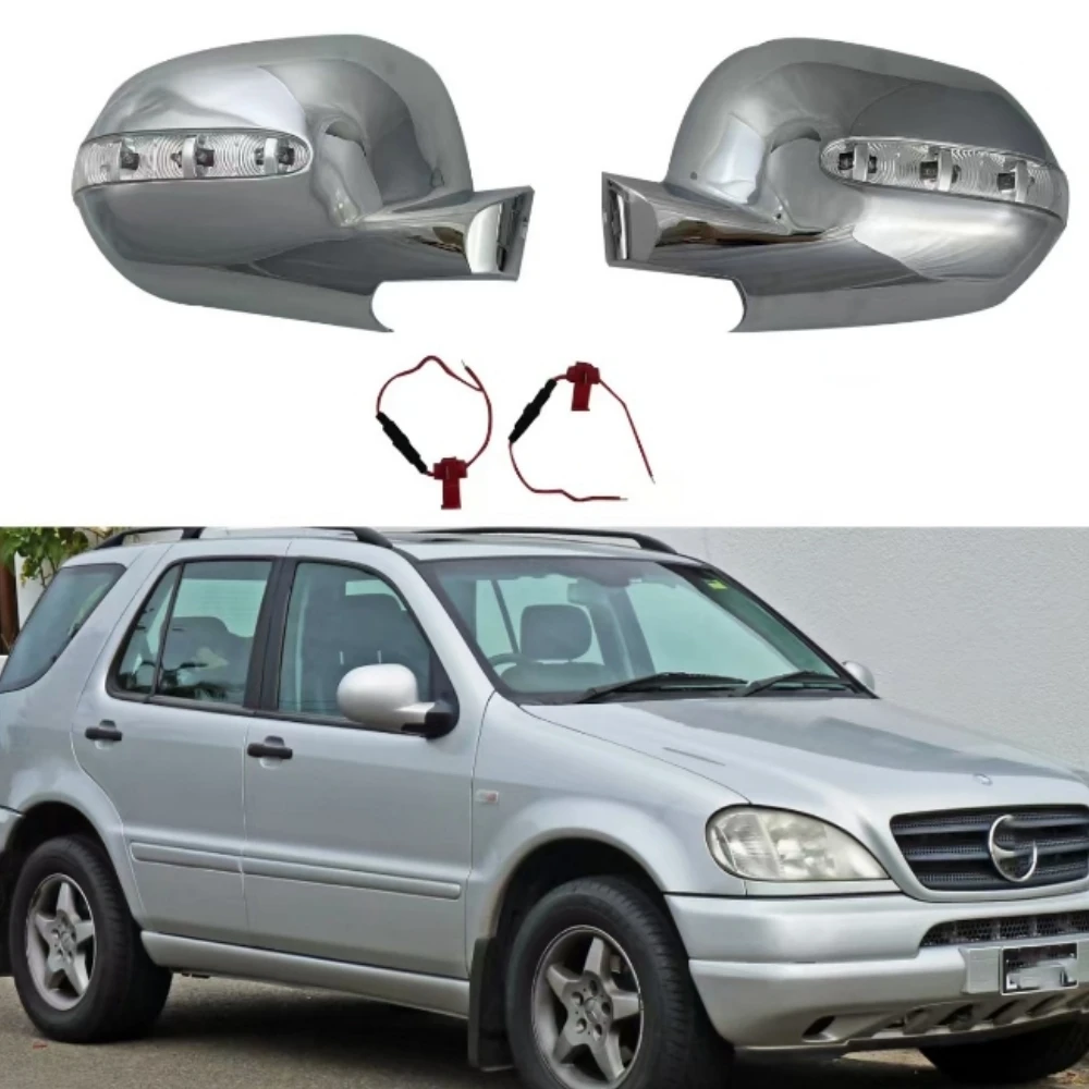 

Чехол для зеркала заднего вида из АБС-пластика для Mercedes Benz ML300 320 350 W163 1998