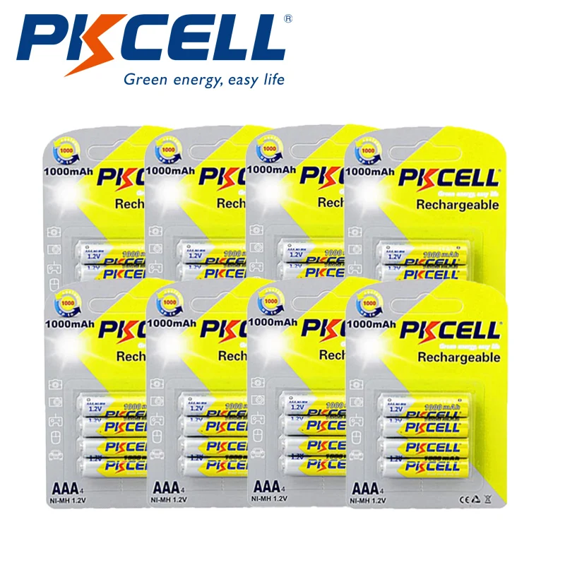 

Аккумуляторы PKCELL NIMH, 1,2 В, 3 А, 1000 мА · ч, до 1000 циклов
