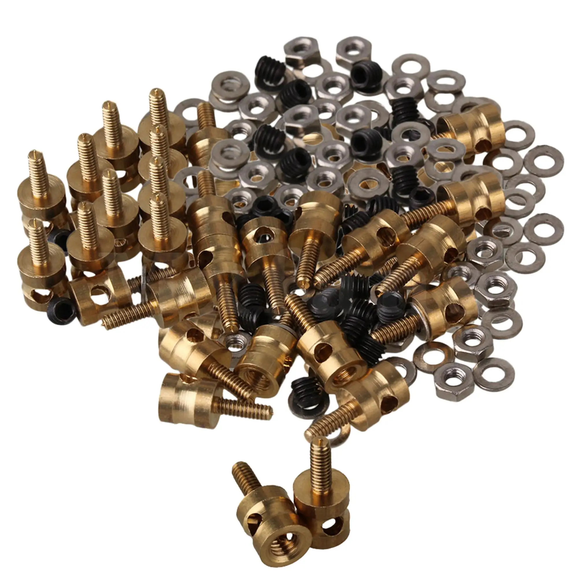 

40Pcs Metal Linkage Stopper Servo Screws Nuts for RC Airplane