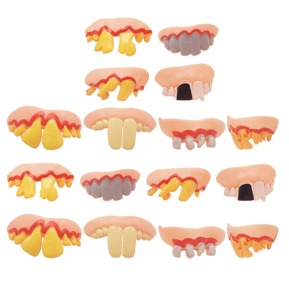 

Зубы Хэллоуин клыки грязно уродливые забавная затычка костюм хип-хоп Зомби Дети оптом розыгрыш зубы накладные протезы сувениры шутка