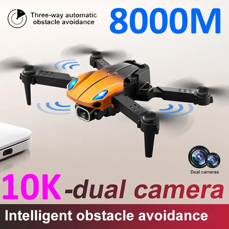 

Drone 10K 8000M Obstacle Avoidance 5G GPS HD Dual Camera Professional Aerial Photography Optical Flow ESC Four Axis Quadcopter