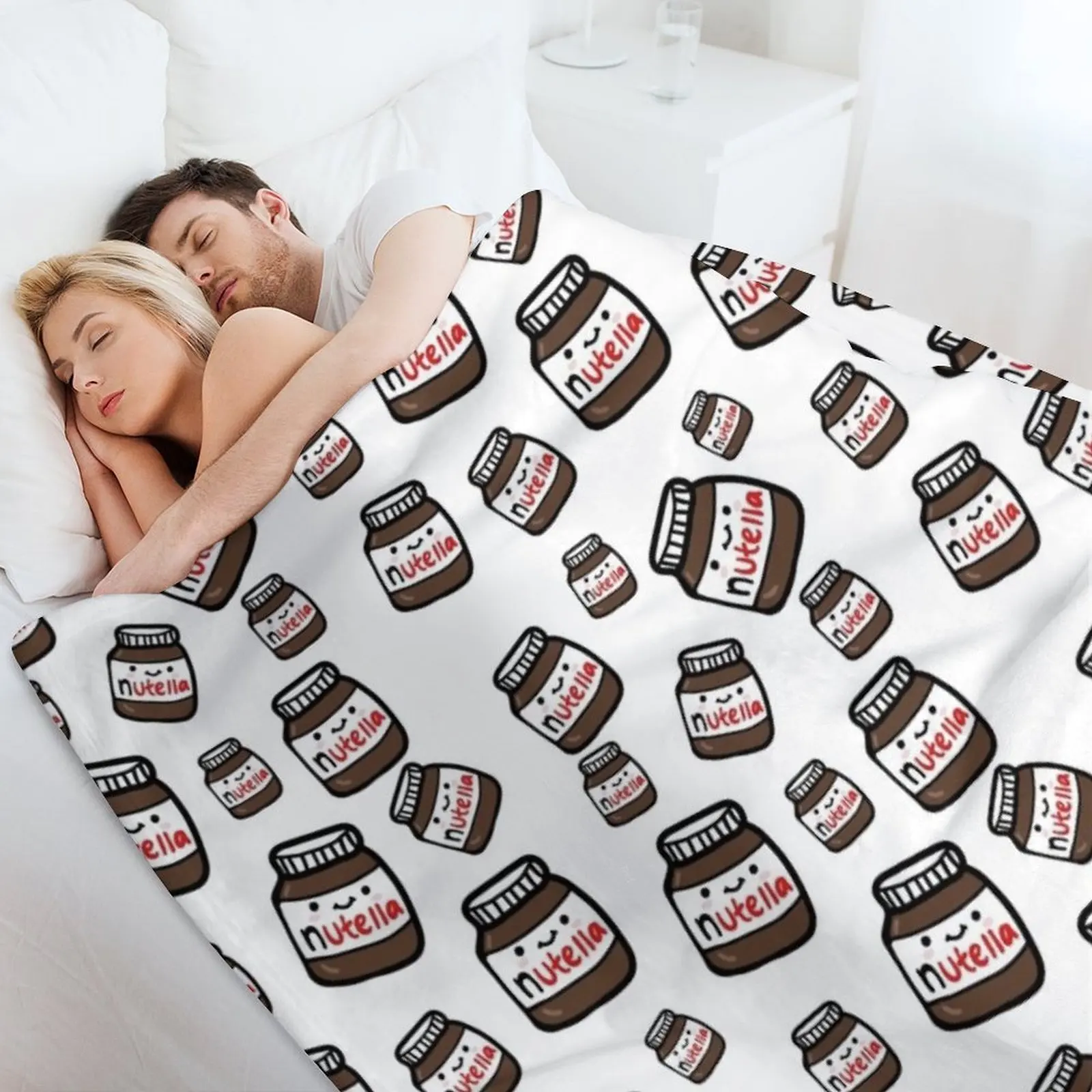 Милые наклейки Неттелла одеяло фланелевая ткань мягкие кровати движущиеся