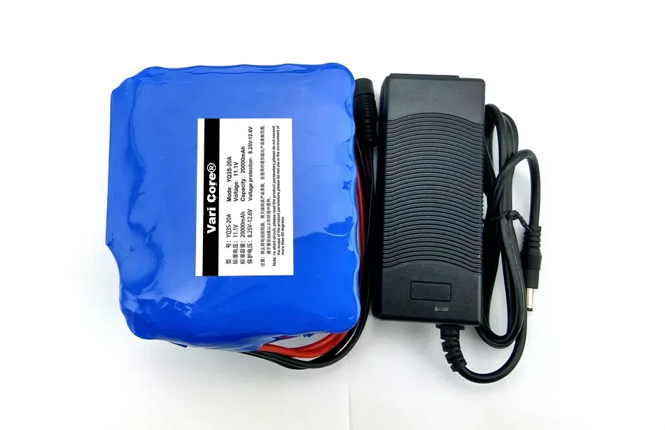 

2023New 12V 20AH 18650 lithium battery 60A Current xenon Lamp 12.6 V high-capacity miner's lamp battery With PCB protect + 3