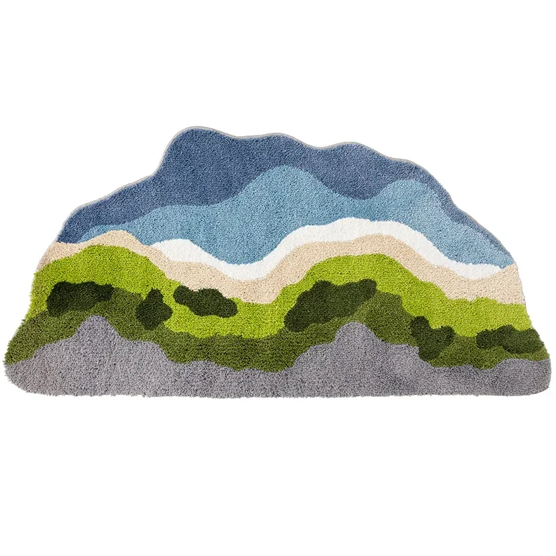 

YY Bedroom Bedside Blanket Special-Shaped Living Room Bay Window Pile Floor Covering