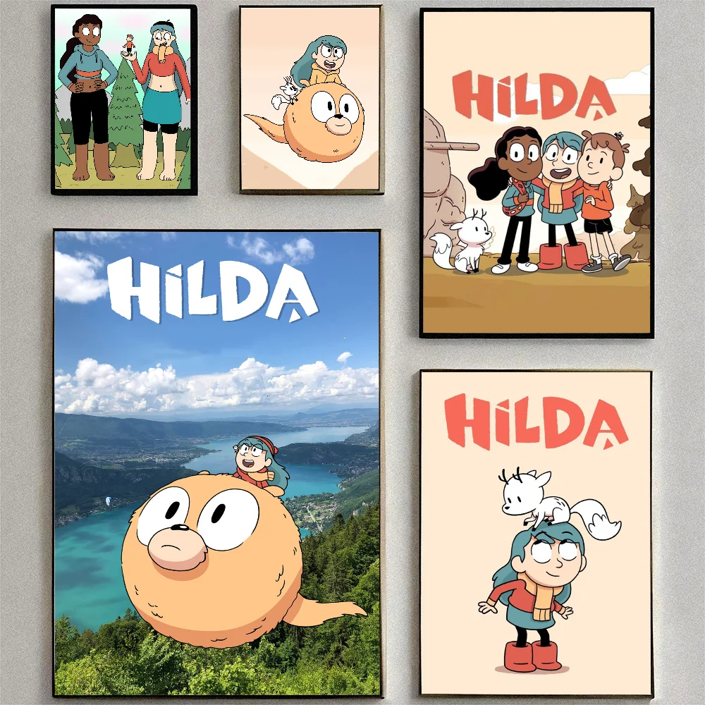 H-Hilda мультфильм девушка плакат настенное искусство домашний декор комнаты