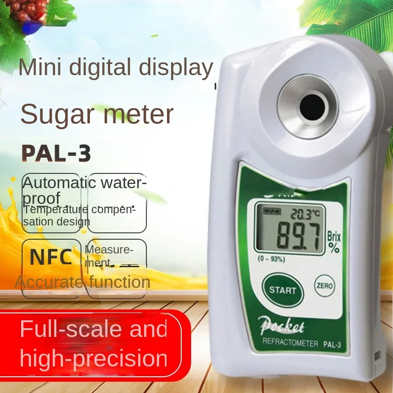 

PAL-3 Mini Digital Abbe Refractomete Portable Digital Display Attenuation Meter Handheld Refractometer