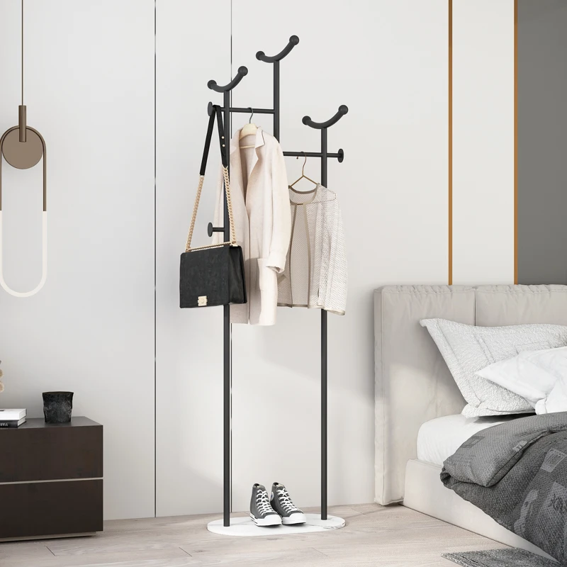 Вешалка для одежды с узкой полкой вешалка хранения Золотая Входная стойка