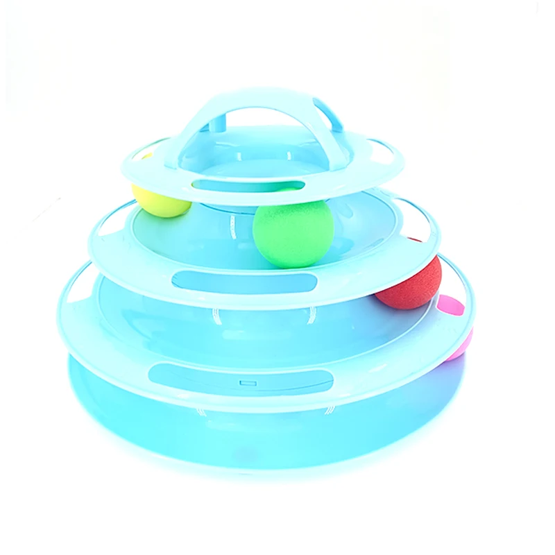 

Cat tunnel 3/4 floor cat toy tower track cat toy interaction cat intelligent training amusement board tower pet products