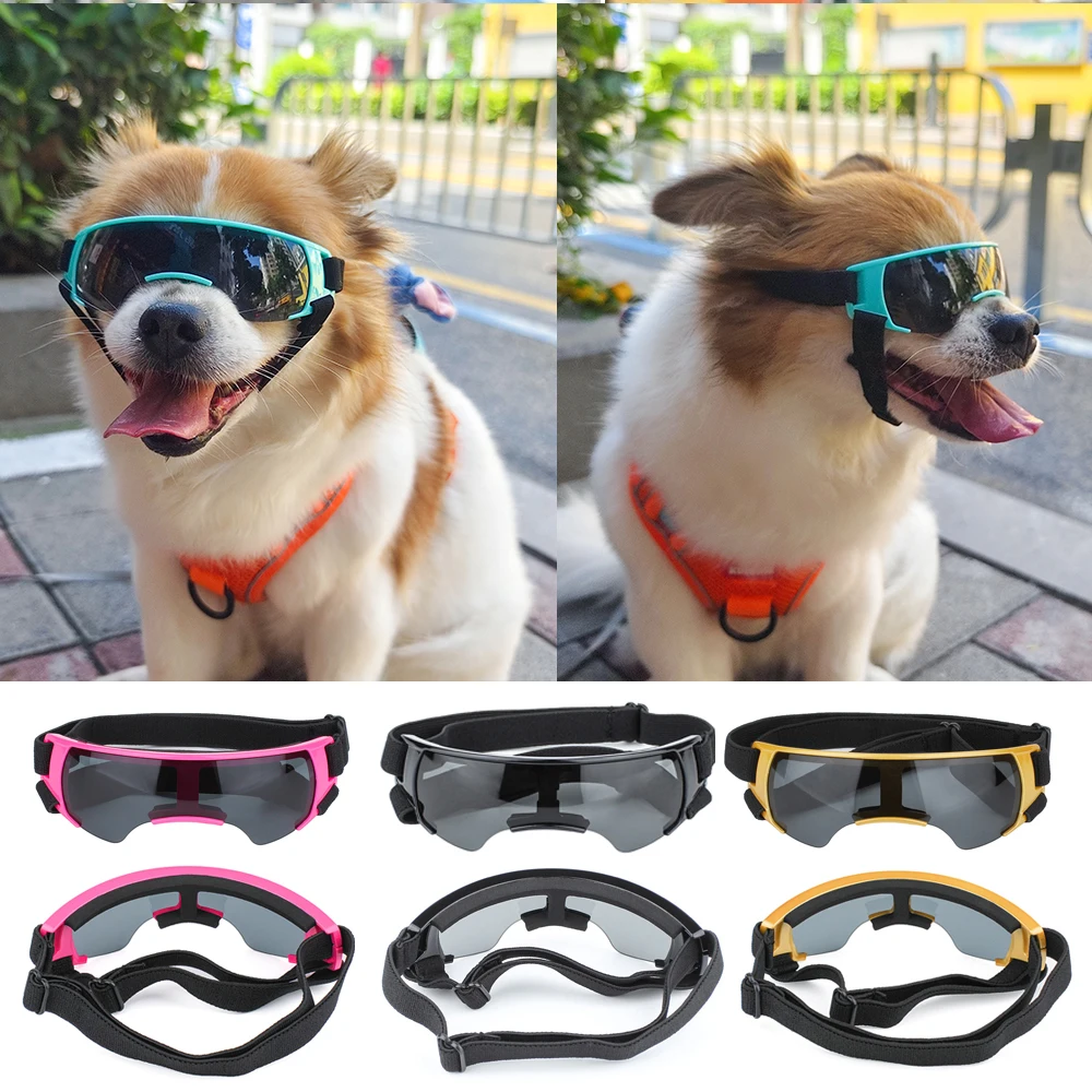 

Dog Goggles Dog Eye Wear Decoration Pet Sunglasses Pet Protection Glasses With Adjustable Strap Waterproof Anti-UV For Puppy
