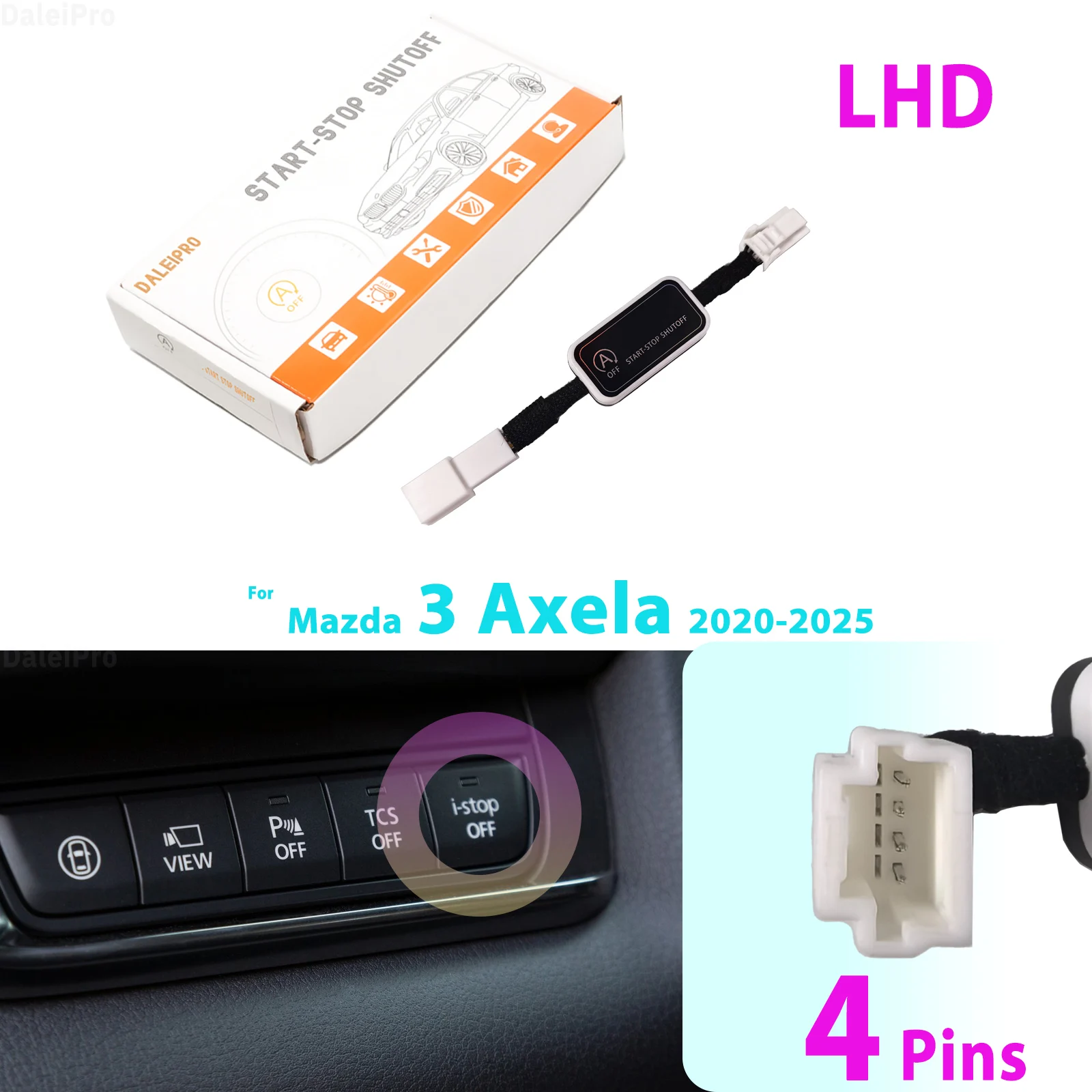 

Для Mazda 3 Axela BP 2020 2021 2022 2023-2025 Модуль памяти системы автоматического остановки двигателя Cancel Автомобильный автоматический запуск и остановка