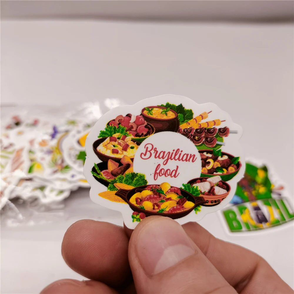 50 шт. знаковые бразильские аттракционы настенные Стикеры страстная танцевальная