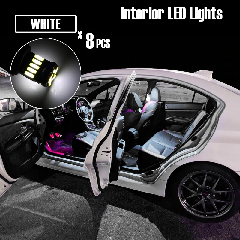 8 лампочек для Honda CRV CR-V 2007-2012 лампа освещения номерного знака