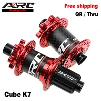 arc 32 holes mtb hub carbon fiber front 9x100 15x100 rear 10x135 12x142 hub 6 bolt disc bike bicycle hub