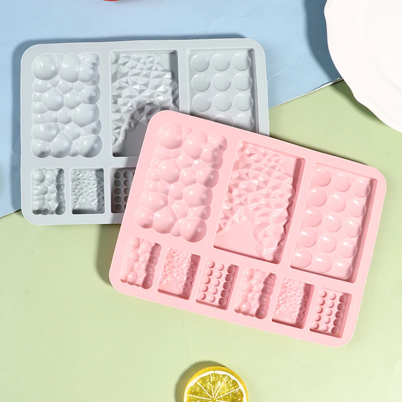 

9 Cavity Waffle Silicone Mold Chocolate Epoxy Mold DIY Fondant Candy Bar Mold Cake Decoration Tool Pudding Mousse Making Gadgets