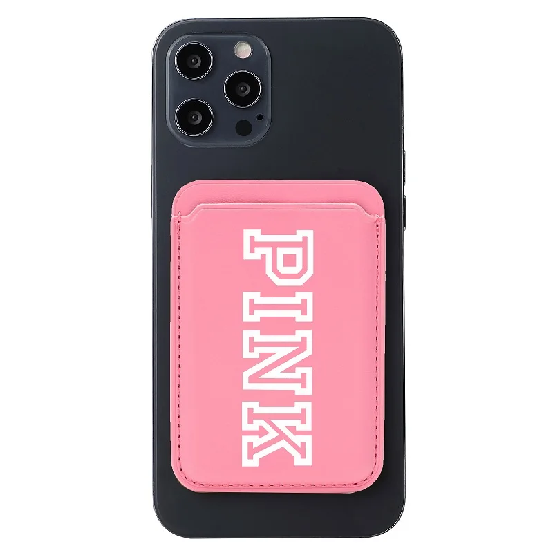 

Pink Secret For Magsafe Wallet Case Leather Magnetic Pouch ID Card Holder For iPhone 11 12 13 14Pro Macsafe Case Pocket Slots