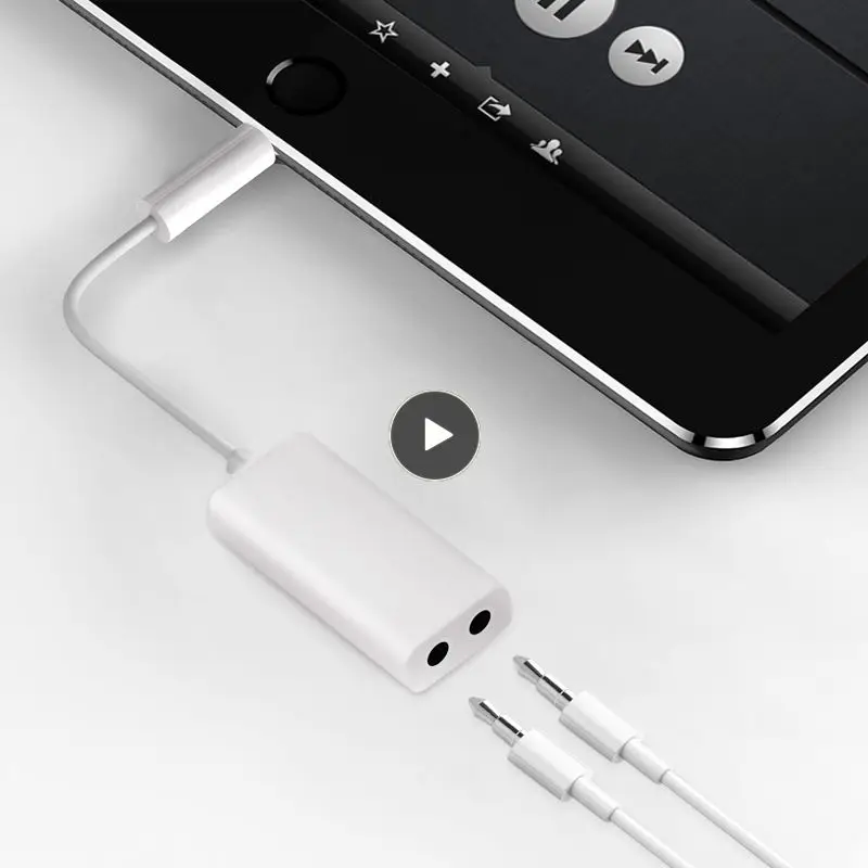 

1 x 3.5mm JETTING Headset Audio Splitter Cable Audio Mic Splitter Cable Headphone Adapter Male Suitable For Phone, iPod, Tablets