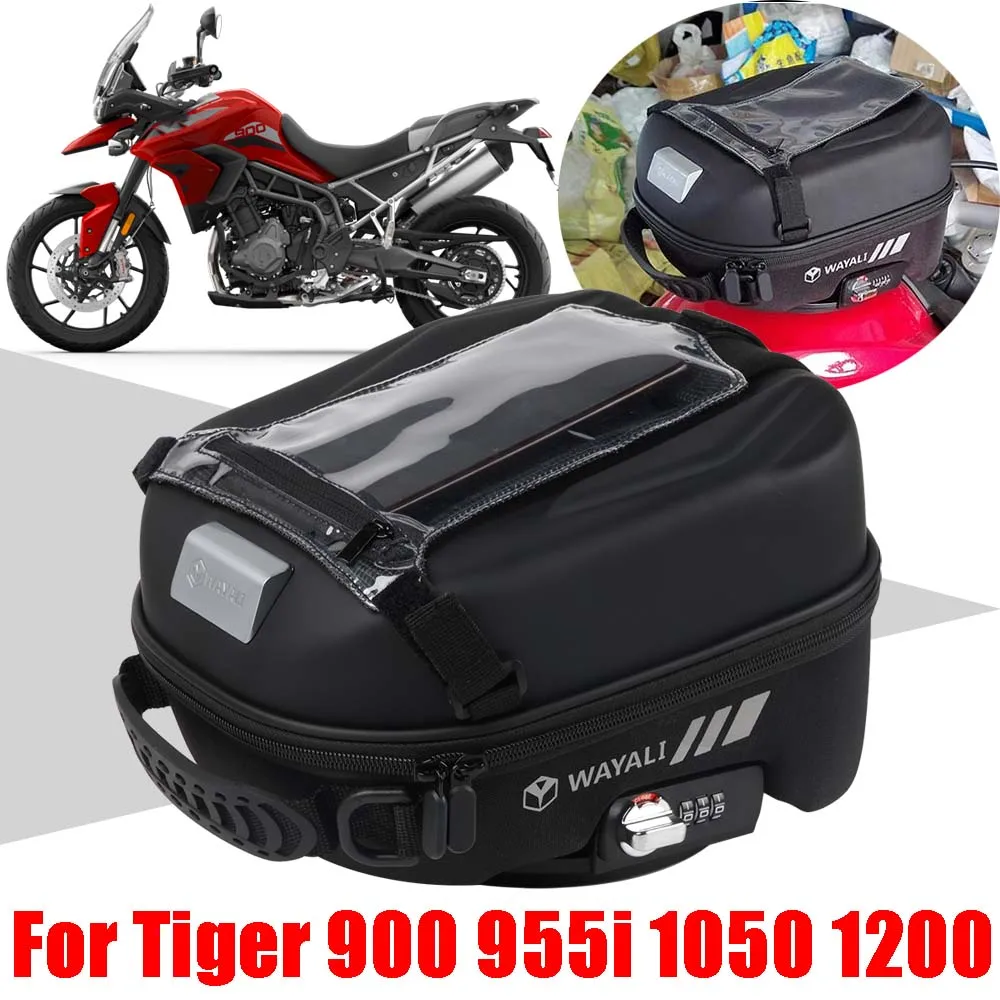 

For TRIUMPH Tiger 900 GT Pro Rally Tiger 1050 955i 1200 Explorer Accessories Tank Bag Waterproof Storage Luggage Bags Tanklock
