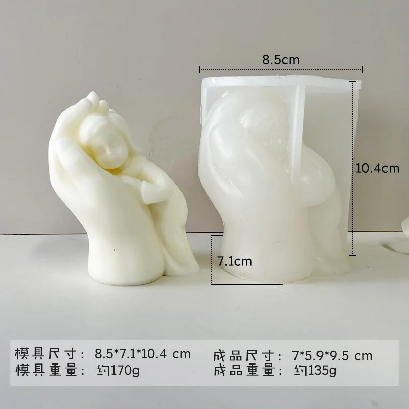 Сделай Сам геометрический Искусство Ручная силиконовая форма для свечей серия