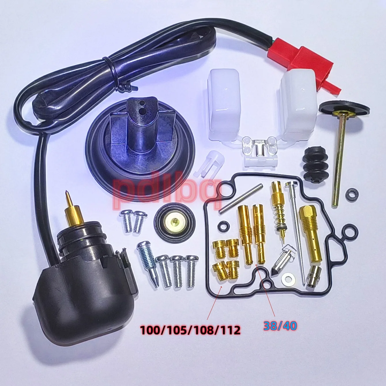 

Ремкомплект карбюратора скутера Suzuki (AN250) Burgman 250/Skywave 250 с электронным демпфером и плунжером