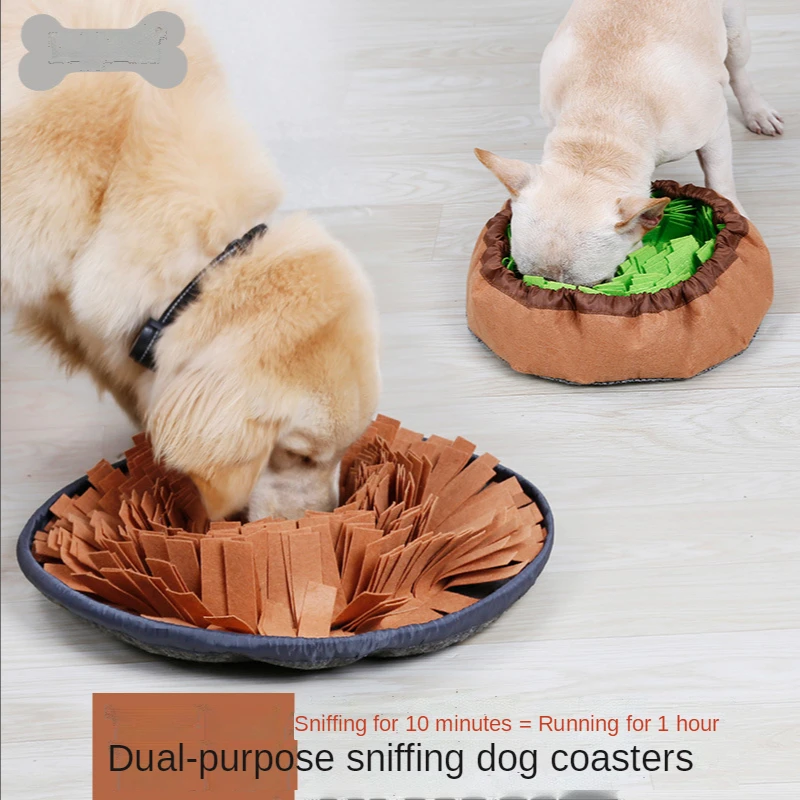 

Pet Dual-purpose Sniffing Bowl Sniffing Cushion Puzzle Tibetan Food Training Dog Toy Home Decompression Pet Supplies Dog Toys