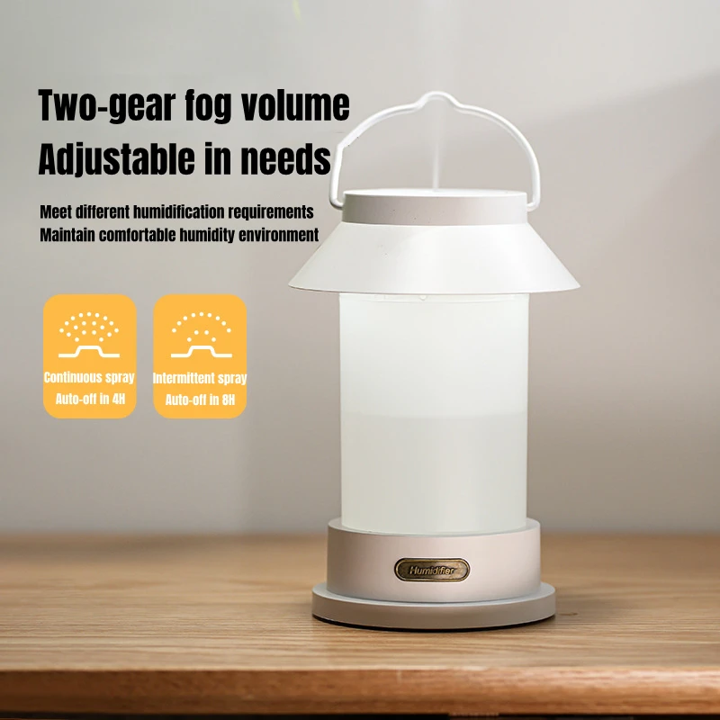 New 1200mAh Portable Aroma Air Humidifier USB Rechargeable Retro Camping Lamp Wireless Aromatherapy Essential Oil Diffuser enlarge