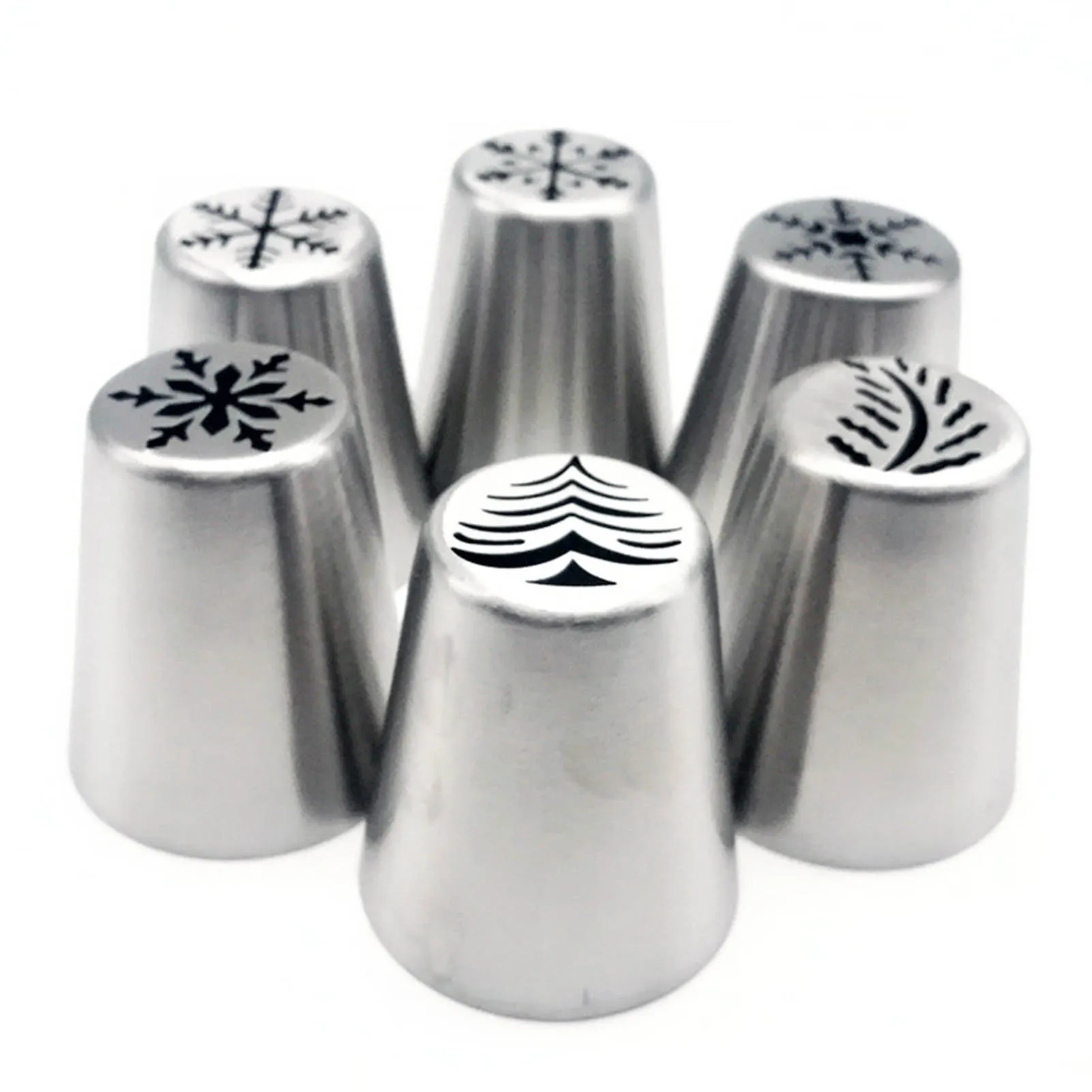 

Christmas Cake Frosting Decorating Lightweight Food Grade Material Nozzle for Kitchen Table Decoration