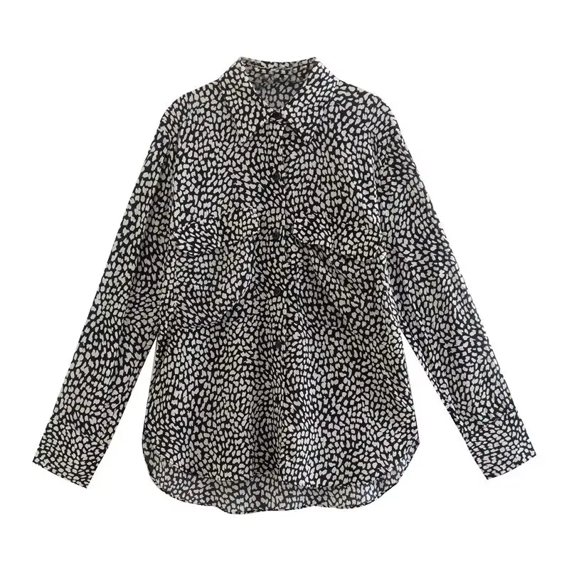 

Blouse New Shirts Women 2022 Autumn Fashion Women Shirts Casual Chic Slim Fit Printed Shirts Fashion Street Elegant Youth Shirt