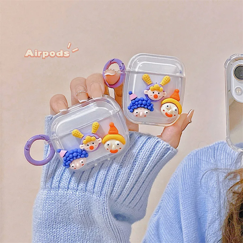 

3D Funny Doll 2022 AirPods 3 Case Apple AirPods 2 Case Cover AirPods Pro Case IPhone Earbuds Accessories Air Pods Case