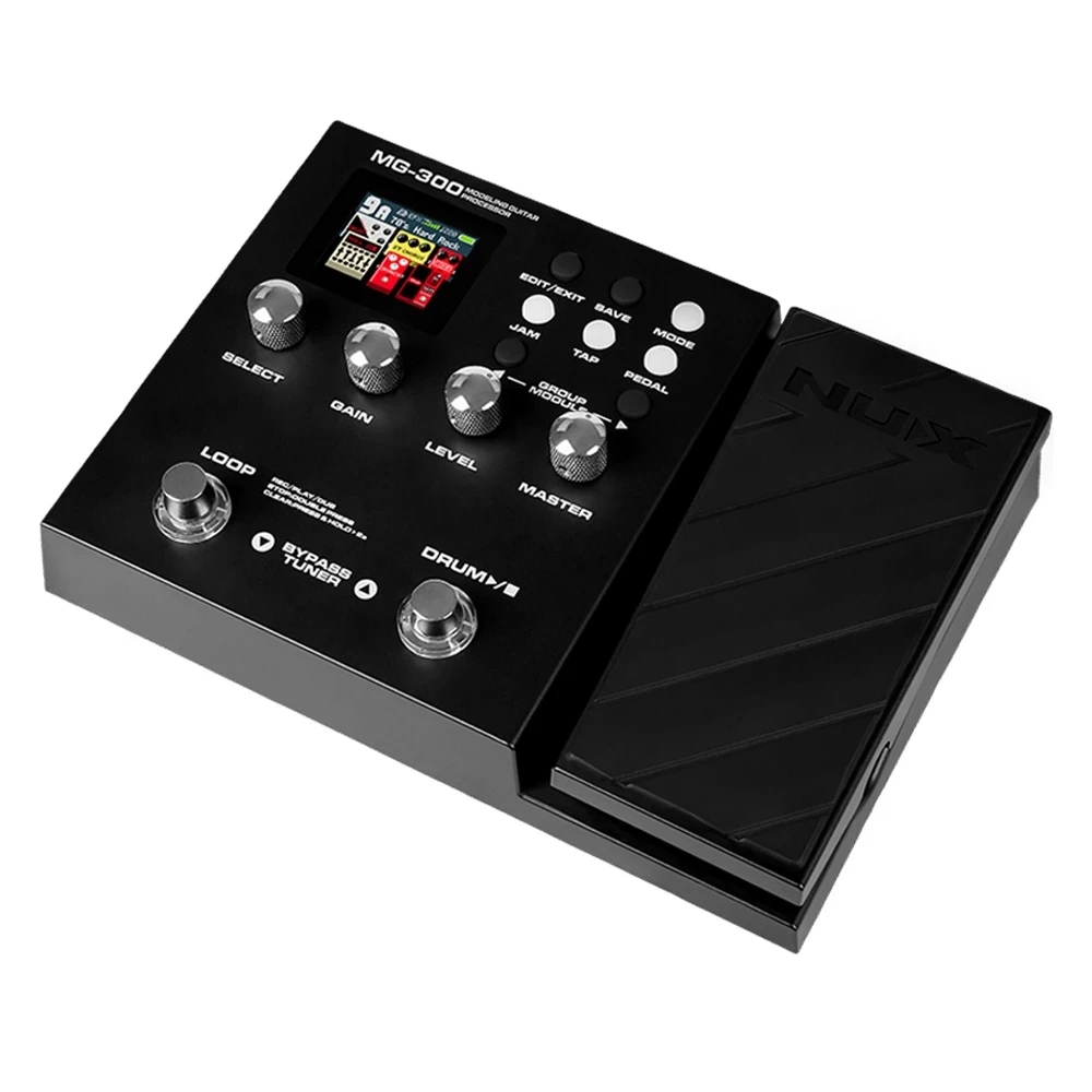 NUX MG-300 моделирующий Гитарный процессор педаль для гитары мульти-эффекты