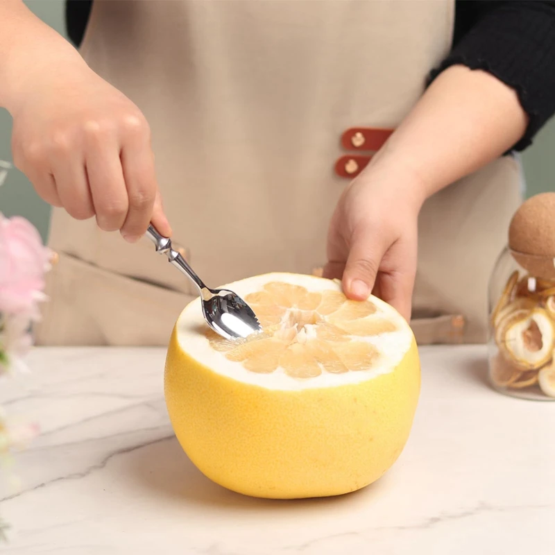 Детский набор из 4 зубчатых ложек для грейпфрута ложка фруктов нержавеющей стали