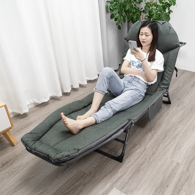 

Простой Регулируемый офисный шезлонг для сна, шезлонг, простая Больничная эскорт, односпальная кровать