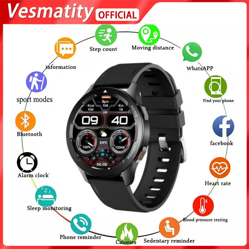 

For Apple Huawei Xiaomi FW05 Smartwatch Blue-tooth Calls Temperature Heart Rate Blood Oxygen Detection Sport Fitness Smartwatch