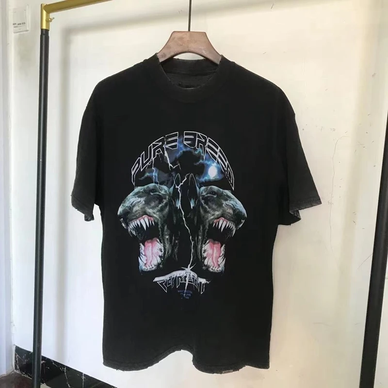 

Represent Purebred Hound Fashion T Shirt Men 1:1 Best Quality Hunter Head Graphic Represent Women Short Sleeve Mens Clothing